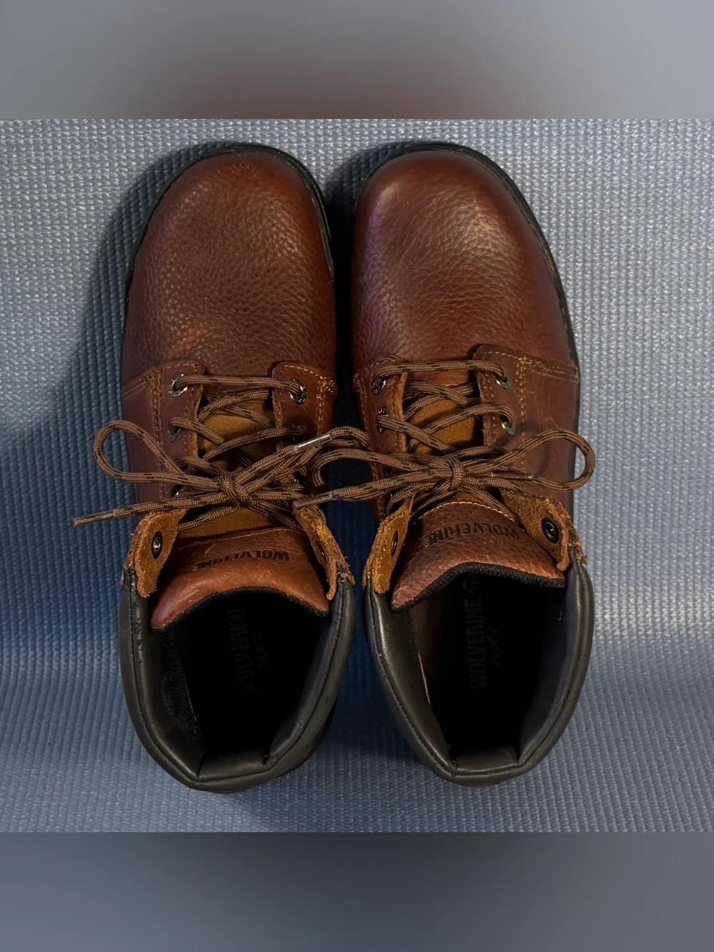 Wolverine Marquette Slip Resistant Steel Toe Leather Work Boots Men’s Size 8.5